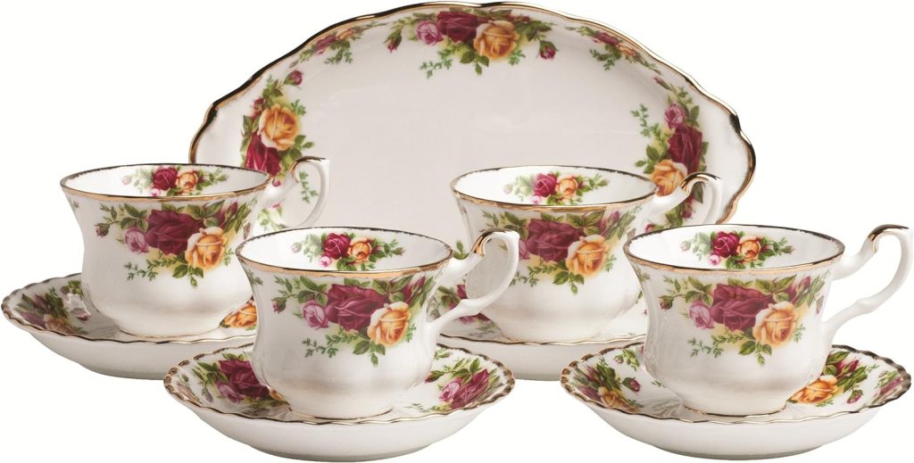Royal Albert Old Country Roses 9-Piece Tea Set Review - Best-selling Dinnerware Pattern 2
