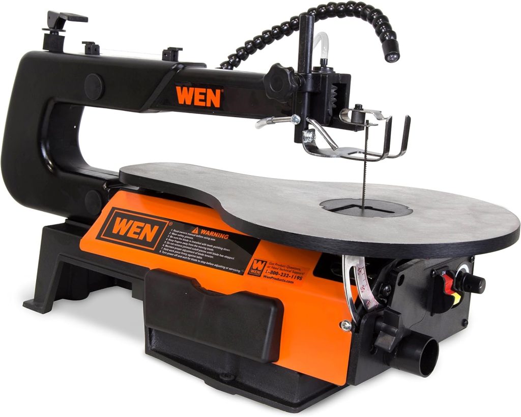 WEN 3921 Scroll Saw Review Two-Direction Variable Speed with Work Light