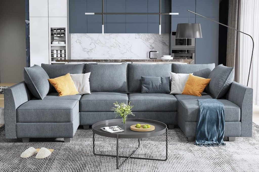 HONBAY Reversible Modular Sectional Sofa Review - Comfortable and Versatile