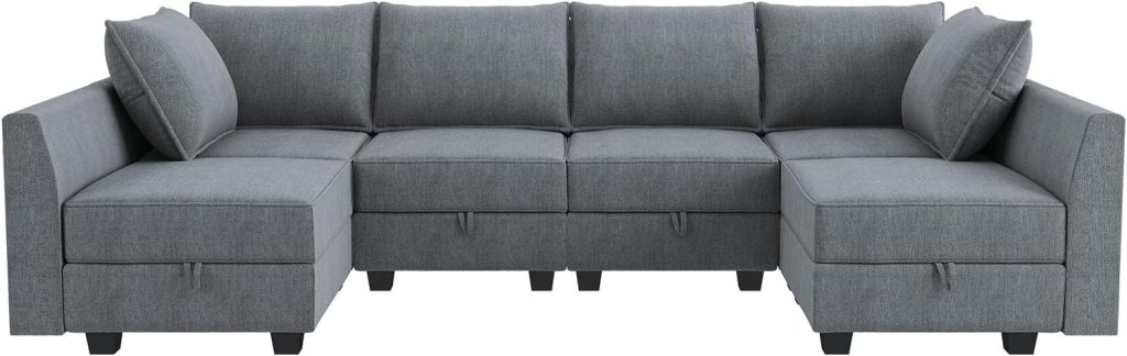 HONBAY Reversible Modular Sectional Sofa Review - Comfortable and Versatile 6