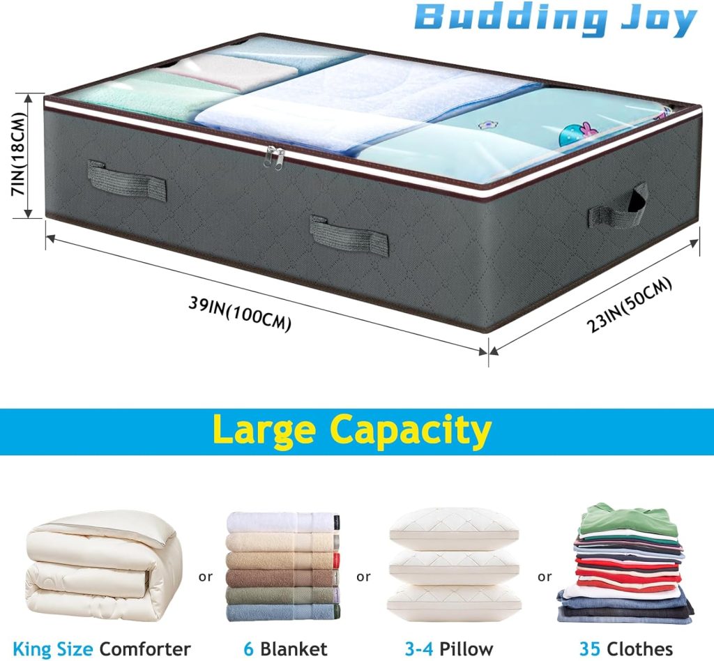 Budding Joy 90L Under Bed Storage Containers Review Space-Saving and Durable 3