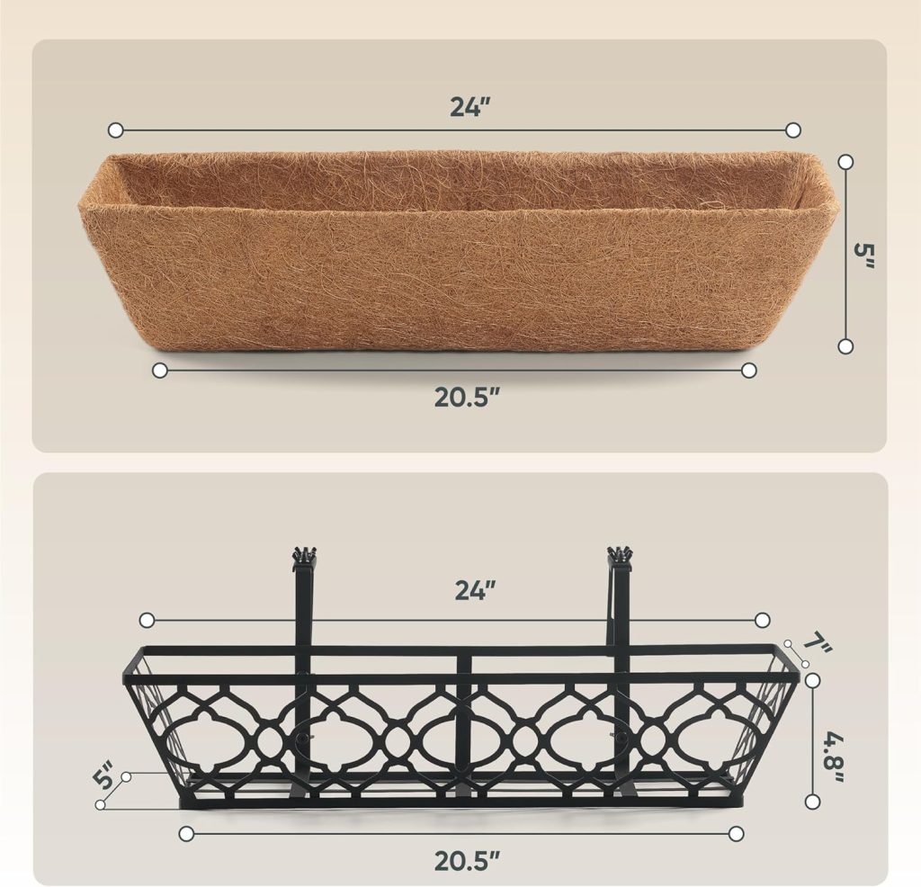 2B-GARDEN Window Deck Railing Planter Boxes Review 2