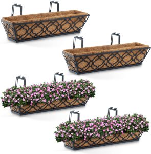 2BGARDEN Window Deck Railing Planter Boxes Review 1