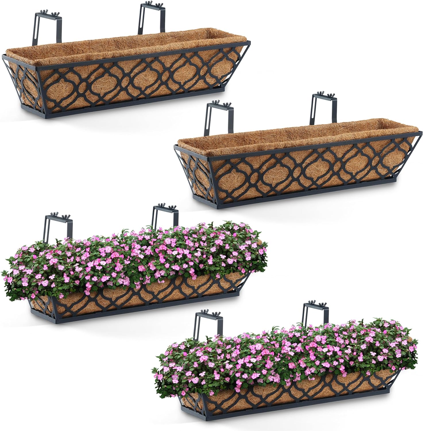 2BGARDEN Window Deck Railing Planter Boxes Review 1