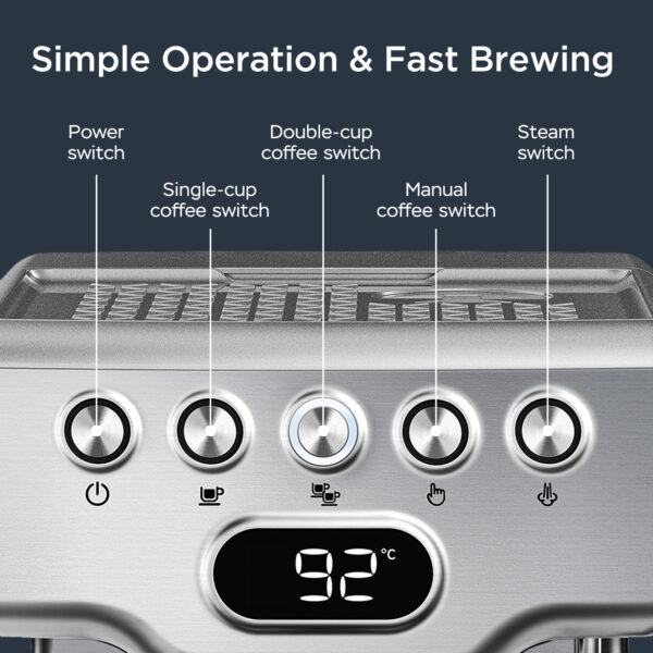 Brew Like a Barista at Home: Geek Chef 20-Bar Espresso Machine with Milk Frother