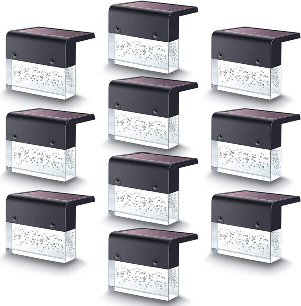 Light Up Your Evenings with Style: Waterproof RGB LED Solar Step & Fence Light for a Magical Outdoor Glow