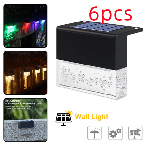 Light Up Your Evenings with Style: Waterproof RGB LED Solar Step & Fence Light for a Magical Outdoor Glow