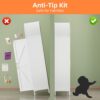Metal Arched Kitchen Pantry Cabinet,Arched Storage Cabinet,Arch Bookcase With Doors&Adjustable Shelves&Handles For Home Assemble Require, White
