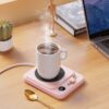 Smart Milk Warmer Coaster with Digital Display – Electric Mug Heating Pad for Coffee, Tea & Baby Bottles (25W Constant Temperature)